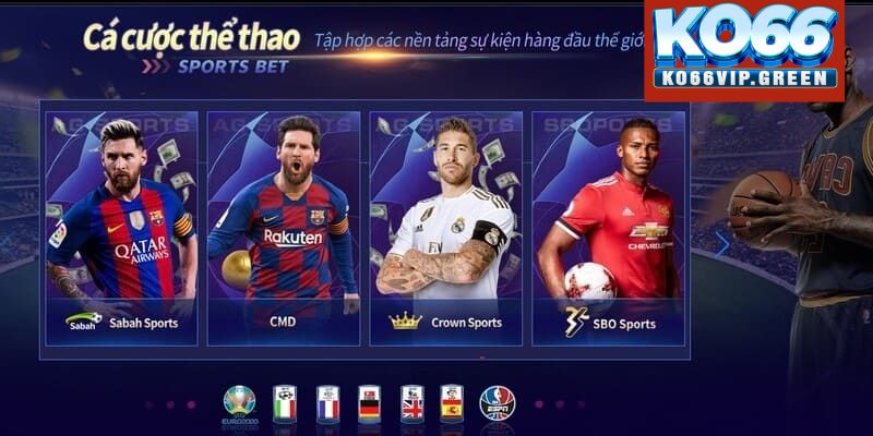 Sảnh Crown Sports tại thể thao KO66